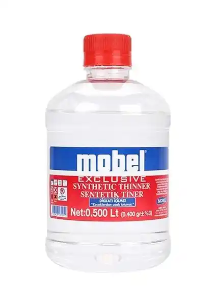 Mobel Sentetik Tiner 0,500 ml: Çok Yönlü ve Güçlü Yüzey Temizleme ve Hazırlama Çözümü