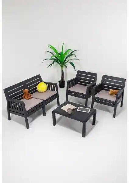 Mobetto ModaLife Lara 2+1+1+S Bahçe ve Teras Takımı Dayanıklı ve Estetik Tasarım