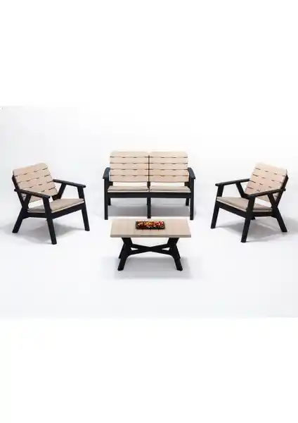 ModaLife Sera 2+1+1+S Minderli Oturma Grubu Bahçe ve Teraslar İçin Modern Konfor ve Şıklık