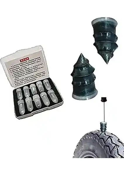 Modauyum Lastik Tamir Aparatları Kauçuk Vidalı Tamir Seti 10 Parça Güvenilir ve Pratik Çözüm