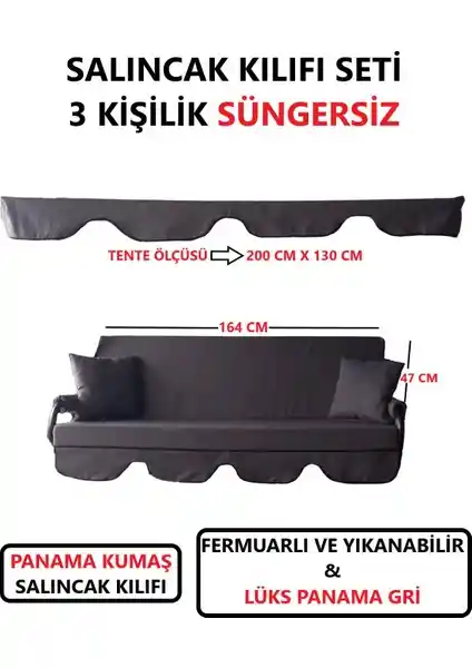 Mor Minder Süngersiz Tenteli Salıncak Kumaş Seti Dış Mekan Konfor ve Şıklık İçin Uygun