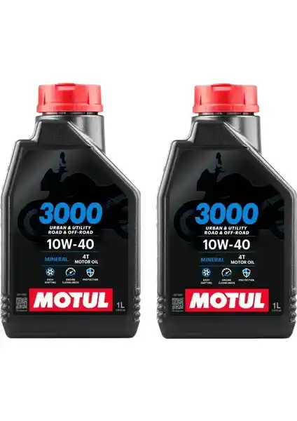 Motul 3000 10W40 4T 2 Litre Motosiklet Yağı ile Motor Performansınızı Artırın