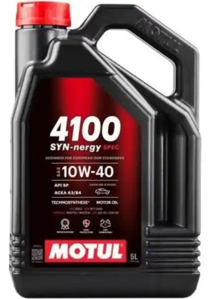 Motul 4100 Syn-Nergy Spec 10W-40 Motor Yağı: Yüksek Performans ve Güvenilir Koruma