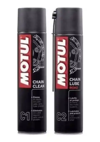 Motul Zincir Bakım Seti C1 ve C2 ile Zincirlerinizi Koruyun ve Uzun Ömürlü Tutun