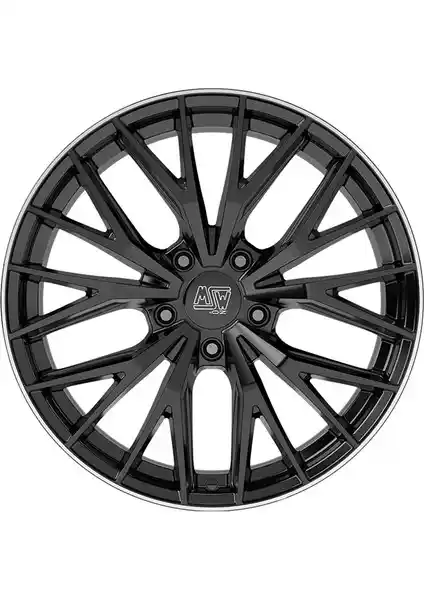 MSW 44 Serisi 20 inç Gloss Black Lip Polished Jant 5X108 Uyumlu Modern Tasarım