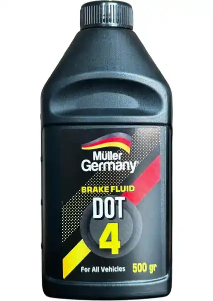 Müller Almanya DOT 4 Hidrolik Fren Yağı: Güvenli ve Yüksek Performanslı Otomotiv Sıvısı