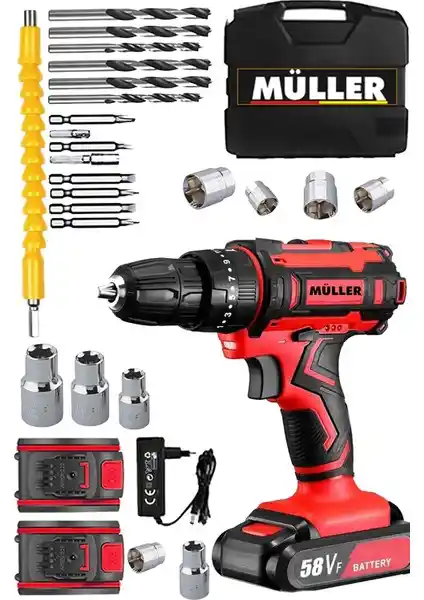 Müller Germany X-Torq 58 V Çift Akülü Vidalama Matkap Seti İnceleme ve Teknik Özellikler