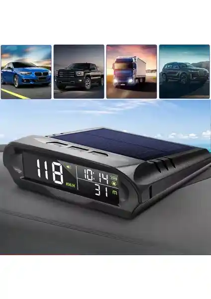 MultiZone Güneş Enerjili GPS Hız Göstergesi: Güvenli ve Teknolojik Sürüş Deneyimi