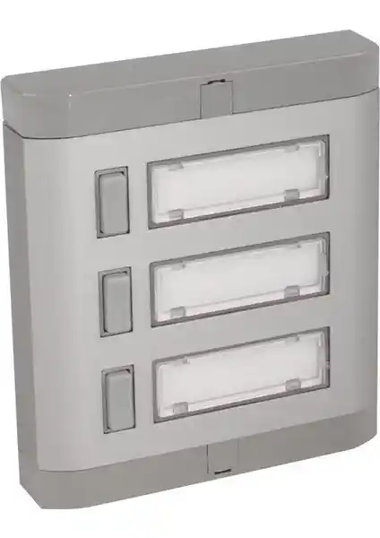 Mutlusan 3’lü Alüminyum Zil Butonu: Dayanıklı ve Şık Modern Bina Zil Paneli