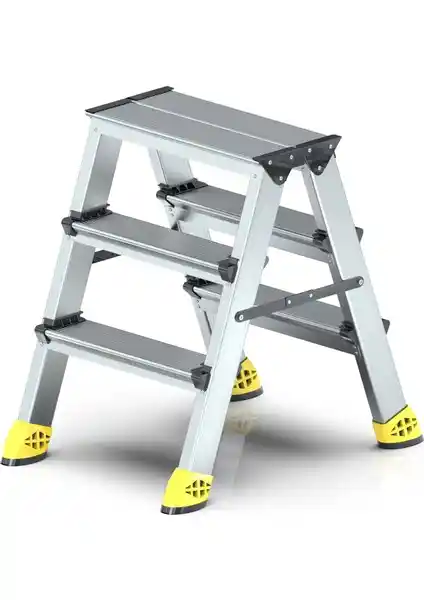 Narvon 3+3 Lüx Çift Çıkışlı Alüminyum Merdiven: Dayanıklı ve Çok Yönlü Kullanım İmkanı