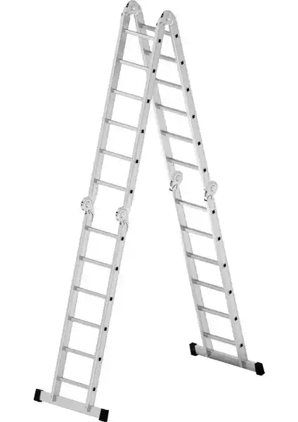 Narvon 6x6 24 Basamaklı Çok Amaçlı Akrobat Merdiven - Dayanıklı ve Çok Yönlü Kullanım
