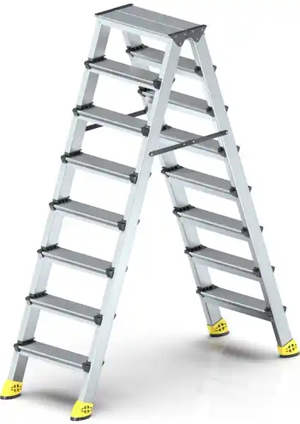 Narvon 8+8 Lüx Çift Çıkışlı Alüminyum Merdiven: Dayanıklı ve Hafif Tasarım Özellikleri