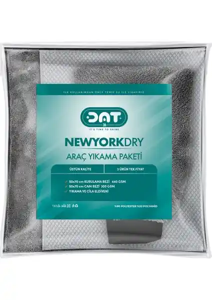 New YorkDry Mikrofiber Oto Temizlik Paketi Araç Bakımında Modern Çözüm