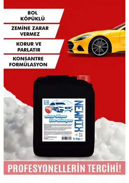 Newmix Snow Foam Car Shampo: Yüksek Performanslı Araç Temizlik Çözümü