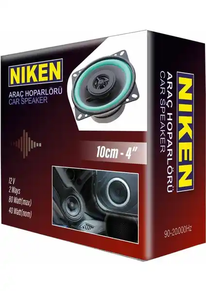 Niken 4'' Oto Araç Hoparlörü: Güçlü Ses ve Yüksek Kalite İçin Uygun Çözüm