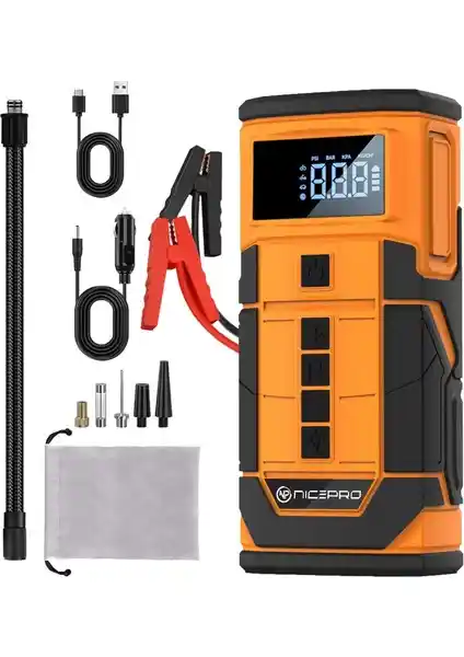 NPO A5577 Çok Fonksiyonlu Araç Yardımcısı Powerbank ve Hava Pompası Özellikleri
