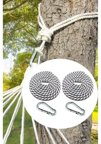 Nurnivus Cord Hamak Salıncak Taşıyıcı Asma Halat Seti Günlük Kullanım ve Güvenlik İçin