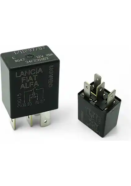 Omron Otomotiv Röleleri 12V 20A Uyumlu Fiat Lancia Alfa Romeo Parçası