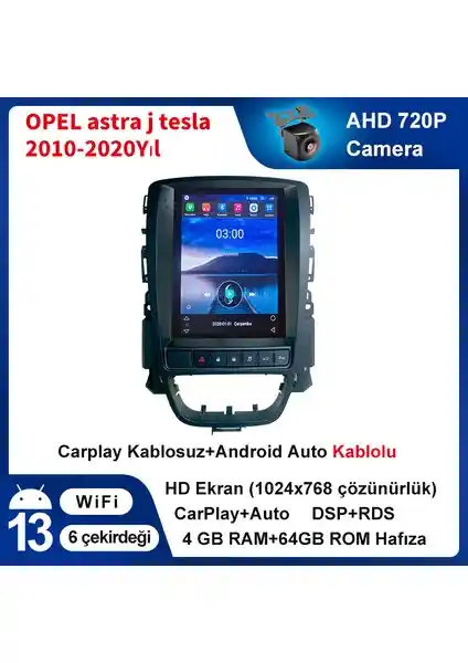 Opel Astra J için Tesla Ekran: Gelişmiş Multimedya ve Navigasyon Çözümü