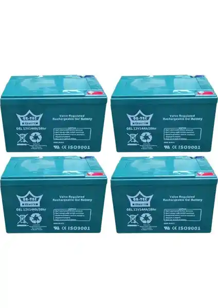 Or-Tec 12V 14 Ah Jel Motosiklet Aküsü Seti Güç ve Dayanıklılık Sağlar
