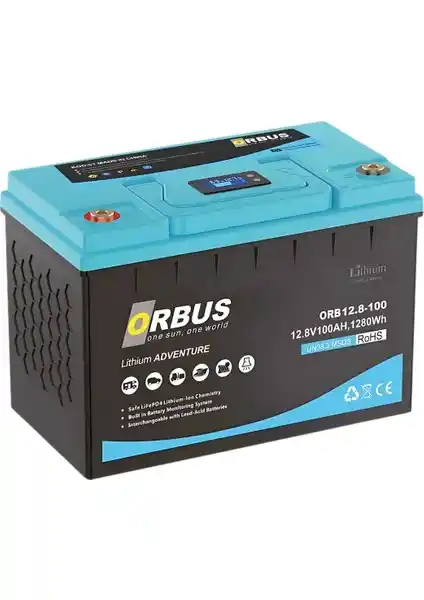 Orbus 12.8V 100Ah Lityum Akü: Yenilenebilir Enerji ve Uzun Ömürlü Güç Kaynağı