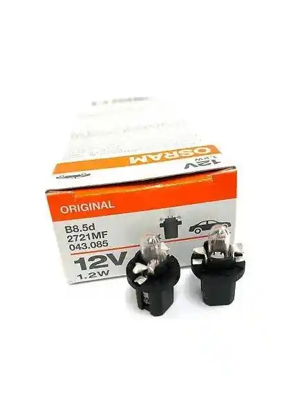 Osram 10 Adet 12V T5 Dipsiz Gösterge Ampulü - Yüksek Kalite ve Güvenilirlik