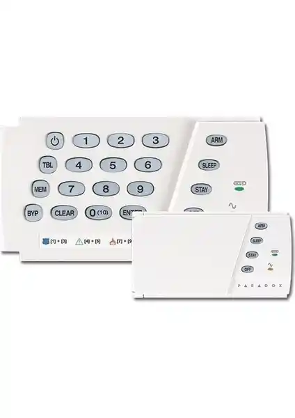 Paradox K636 10 Zona Led Anahtar Paneli Güvenlik Sistemleri İçin Yüksek Performanslı Çözüm
