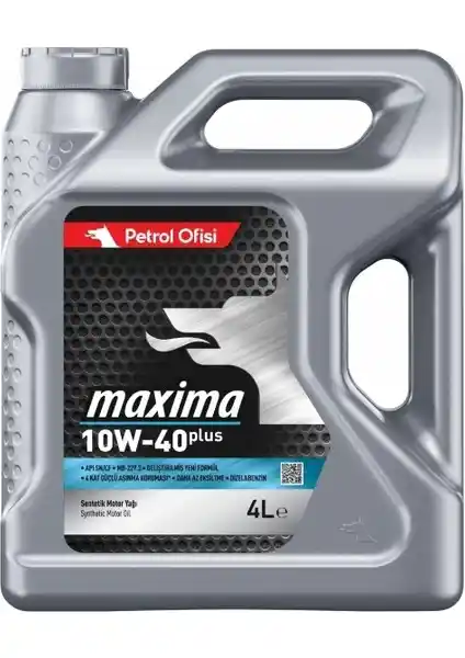 Petrol Ofisi Maxima 10W/40 Plus 4 Lt Motor Yağı Üretim Yılı 2025 ile Yüksek Performans