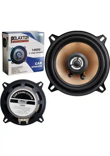 Polaxtor 2 Adet Kapı Kolon Oto Hoparlörleri 200W Güç ve Tweeter Özelliğiyle Ses Deneyimini Geliştirir