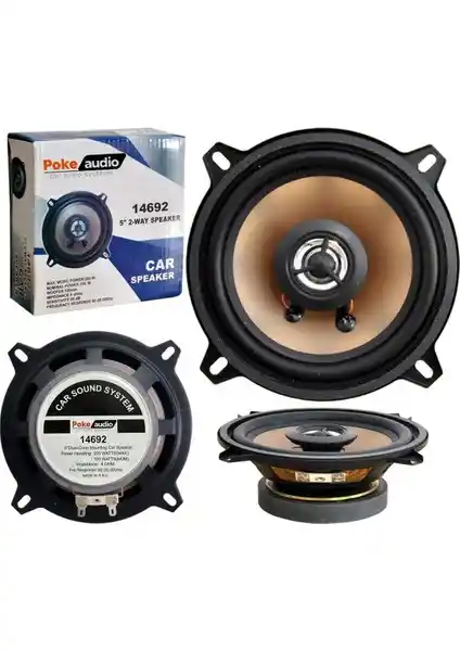 Polaxtor 200W 13cm Tweeterli Otomobil Hoparlörü Güçlü ve Yüksek Kalite Ses Deneyimi