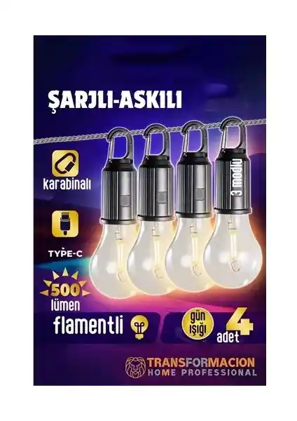 Portatif ve Su Geçirmez Kamp Lambası: Çok Fonksiyonlu LED Aydınlatma Çözümü