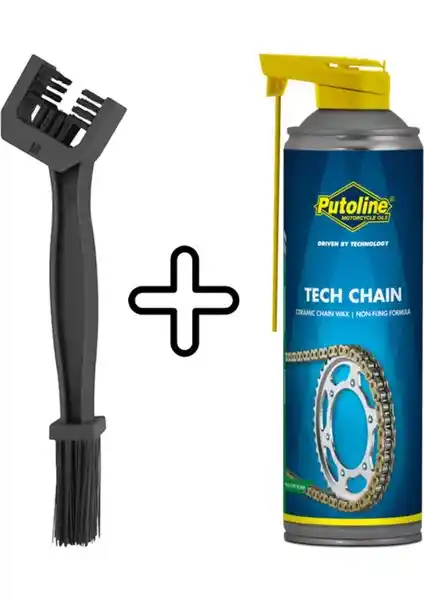 Putoline 500 ml Aerosol Zincir Yağı ve Temizleme Fırçası ile Motosiklet Zinciri Bakımı
