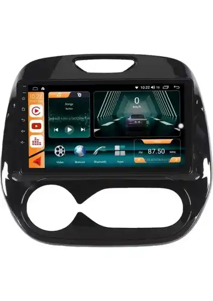 Renault Captur 2011-2016 için Gelişmiş Android Auto ve CarPlay Destekli Multimedya Sistemleri