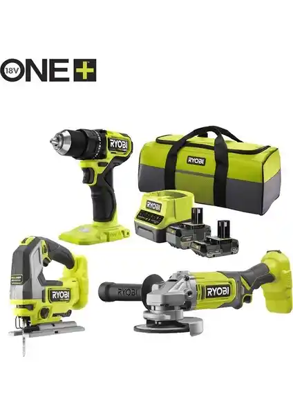 Ryobi RCK183E-242S 18V Akülü Kombinasyon Seti: Çok Yönlü ve Güçlü Çalışma İmkanı