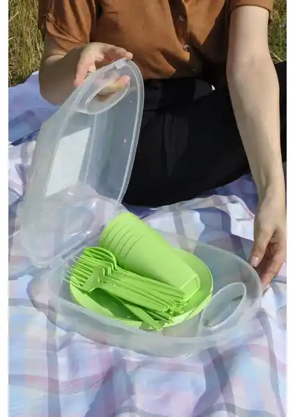 Saban 32 Parça Eko Piknik Seti Doğa ile Uyumlu, Pratik ve Güvenilir Açık Hava Keyfi