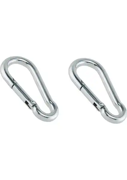 Sağlam ve Güvenilir Galvanizli Karabina Kanca Çift Seti Bahçe ve Çocuk Alanları için