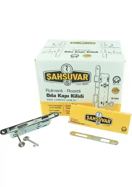 Şahsuvar 40 MM Rulmanlı Oda ve Banyo Kapı Kiliidi Güvenlik ve Estetik İçin Uygun