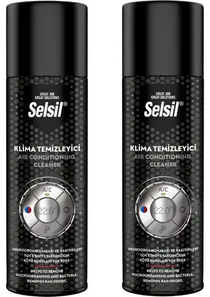 Selsil 2'li Klima Temizleyici Sprey: Araçlar İçin Hijyen ve Ferahlık Çözümü
