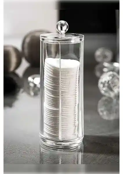 Sepetçi Baba Akrilik Pamuk Organizeri: Modern ve Pratik Çözümle Hijyen ve Düzeni Sağla