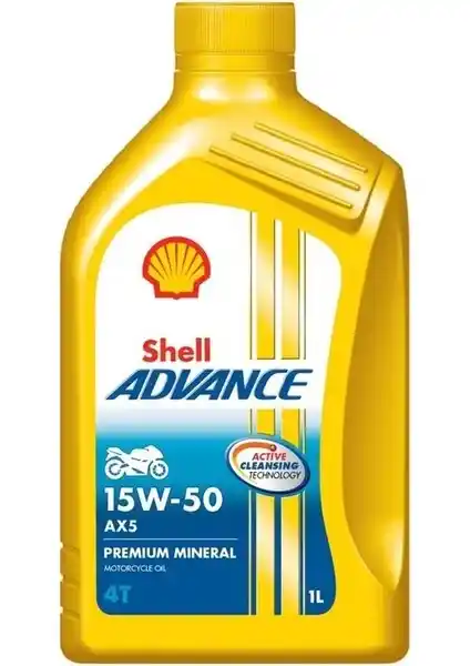 Shell Advance AX5 4T 15W-50 Motor Yağı: Yüksek Performans ve Güvenilir Koruma