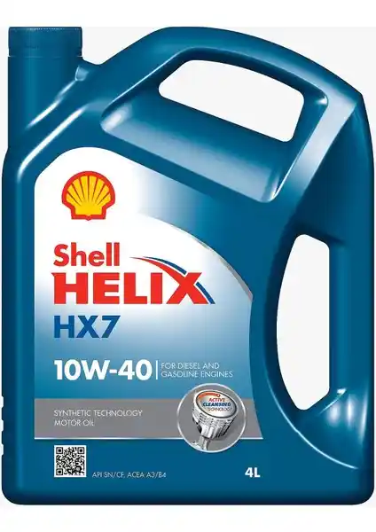 Shell Helix HX7 10W-40 Motor Yağı: Yüksek Performans ve Güç Sağlayan Seçenek
