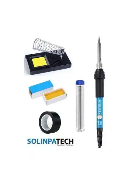 Solinpatech 60W Sıcaklık Ayarlanabilir Elektronik Lehimsal Hava Seti
