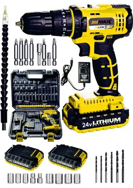 Stilmax STM1069 24 V Çift Akülü Şarjlı Vidalama Darbeli Matkap İnceleme ve Özellikleri