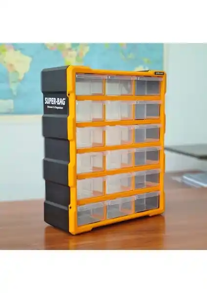 Super Bag ASR-6002 Mono Blok Çekmeceli Organizer: Çok Amaçlı ve Esnek Depolama Çözümü
