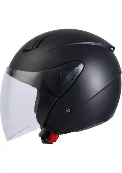 Sway SW 733 Mat Siyah Yarım Kask Güvenlik ve Şıklık İçin Uygun Bir Seçenektir