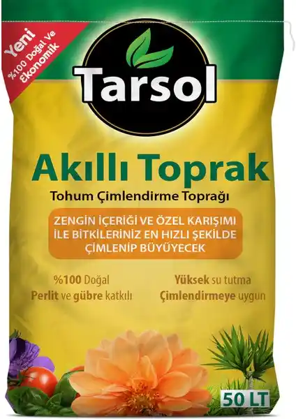 Tarsol Akıllı Toprak Torf 50 Litre ile Bitki Bakımında Yeni Dönem