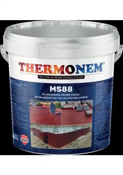 Thermonem MS88 Reçine Esaslı Bitüm Modifiye Su Yalıtım Malzemesi Özellikleri ve Kullanım Alanları