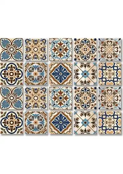 Tink Kendinden Yapışkanlı Karma Fas Desenli PVC Karo ile Hızlı ve Kolay Dekorasyon Çözümü