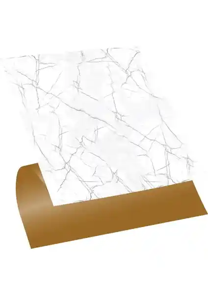 Tink Kendinden Yapışkanlı Silver Mermer Desenli PVC Karo İç Mekan Dekorasyonu İçin Pratik Çözüm