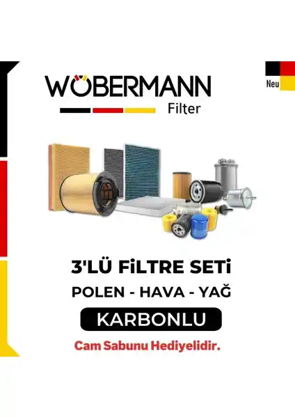 Toyota Avensis 1.6 Modeli İçin Wöbermann Filtre Bakım Seti Güvenilir ve Uzun Ömürlü Yedek Parça